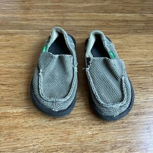 SANUK Kids Size 12 Vagabond Casual Slip-On Shoes